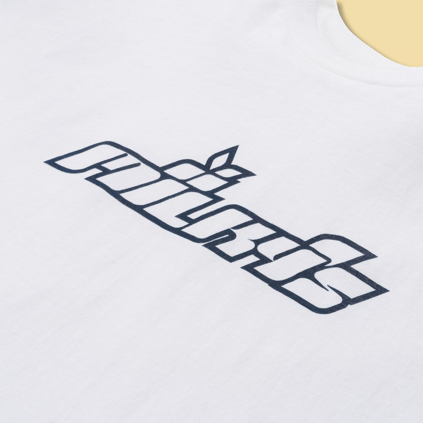 White Logo Tee