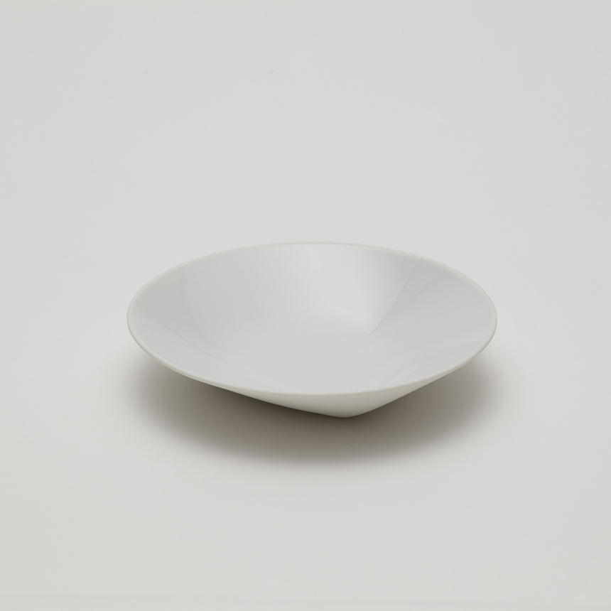 150mm diameter white porcelain bowl designed by Christian Haas for Arita 2016. Handmade in Japan. Contemporary ceramic with thin profile, low gloss interior and matte unglossed exterior.