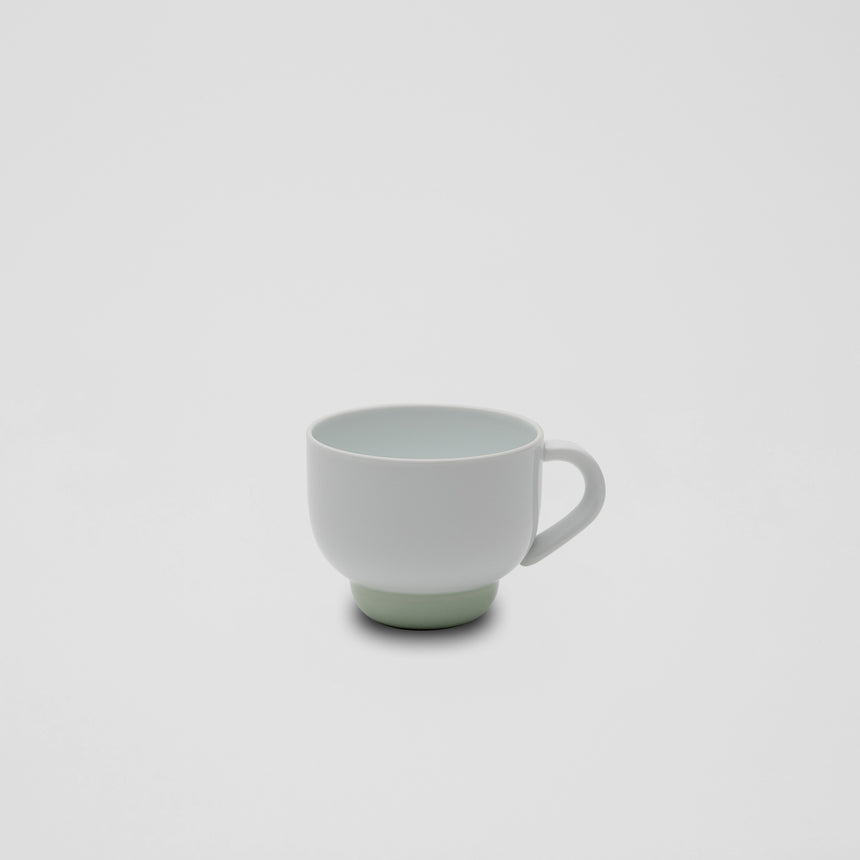 Mug in Celadon and White by Pauline Deltour