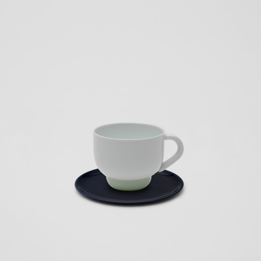 Mug in Celadon and White by Pauline Deltour
