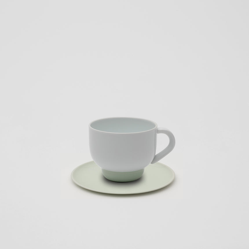 Mug in Celadon and White by Pauline Deltour