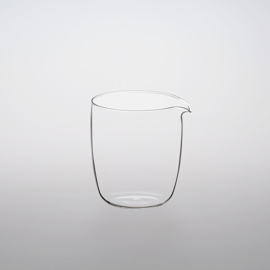 Lipped glass cup borosilicate design by Naoto Fukasawa Milky's Toronto Coffeeshop