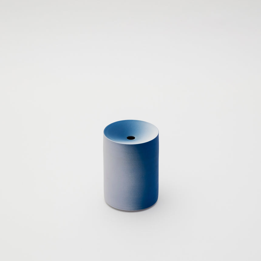 Round Vase in Blue by Kueng Caputo