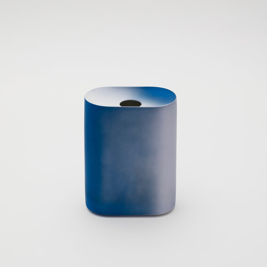 Wide Vase in Blue by Kueng Caputo