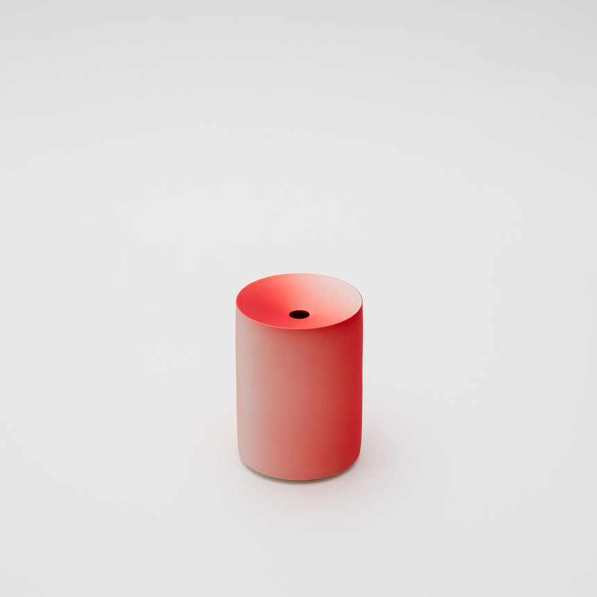 Round Vase in Red by Kueng Caputo