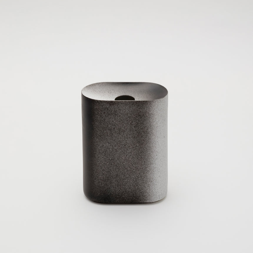 Wide Vase in Black and White by Kueng Caputo