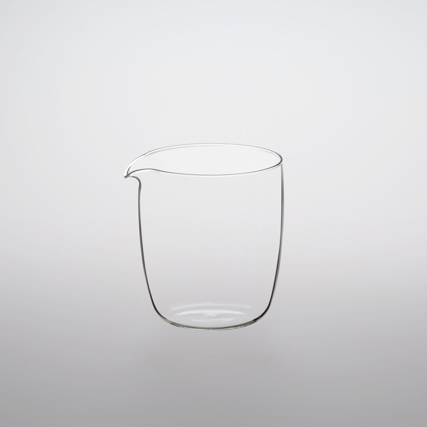 Lipped glass cup borosilicate design by Naoto Fukasawa Milky's Toronto Coffeeshop